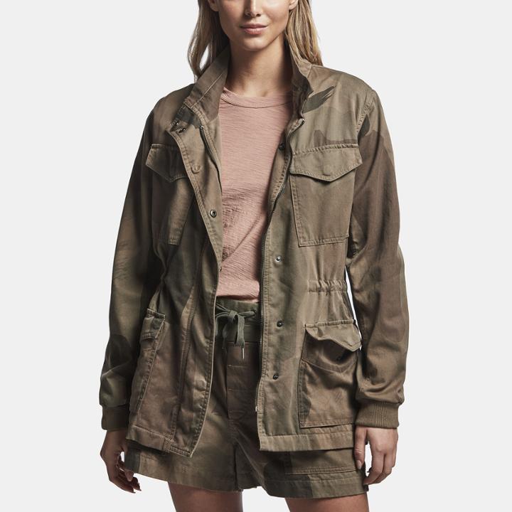 James Perse Relaxed Camo Fatigue Jacket