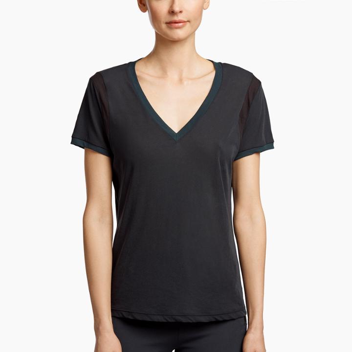James Perse Insert V Neck Tee