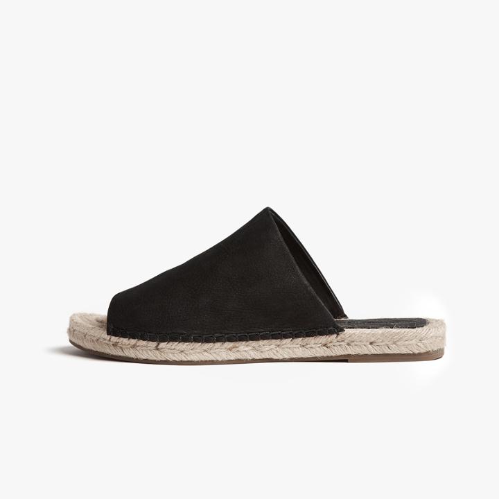 James Perse La Paz Leather Espadrille Mule - Womens