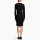 James Perse Zip Front Fitted Dress