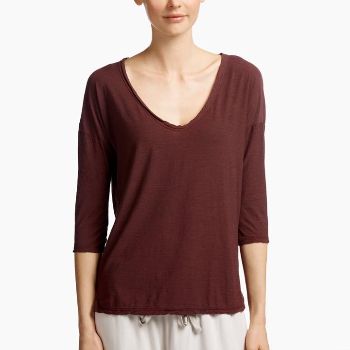 James Perse Relax Fit V Neck Tee