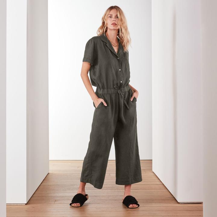 James Perse Lightweight Linen Jumper