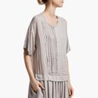 James Perse Chiffon Pleated Shift Dress