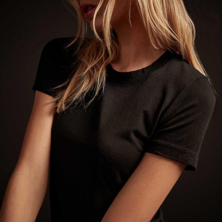 James Perse Cashmere Blend Scoop Neck Tee