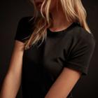 James Perse Cashmere Blend Scoop Neck Tee