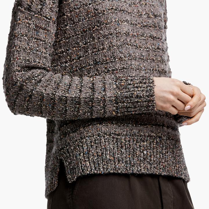 James Perse Fairisle Tweed Sweater