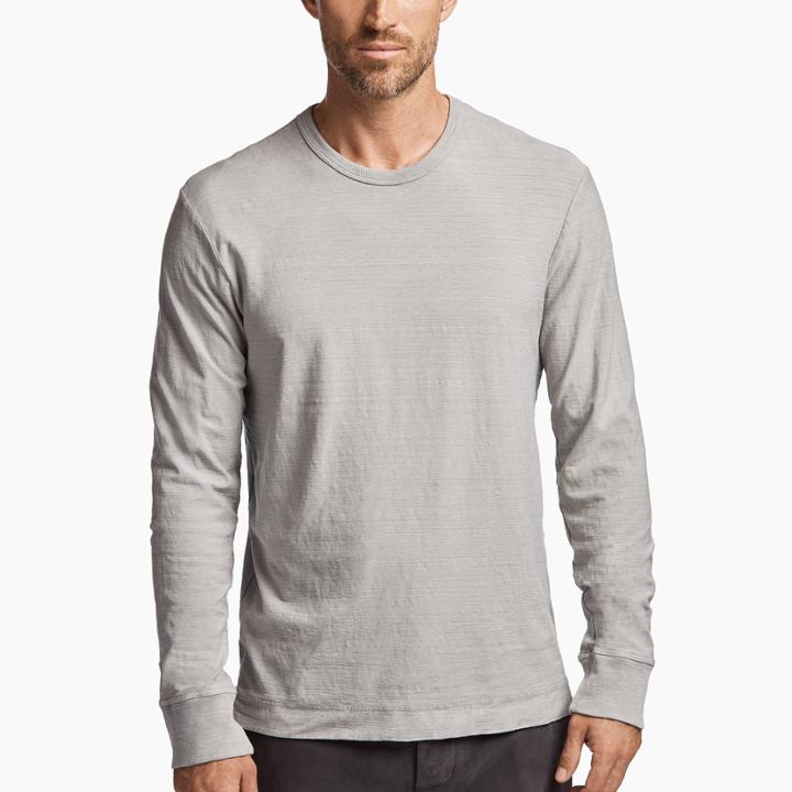 James Perse Reverse Slub Jersey Long Sleeve Crew