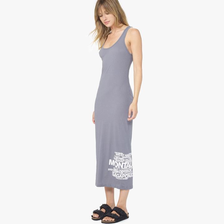 James Perse Long Island Beaches Graphic Dress