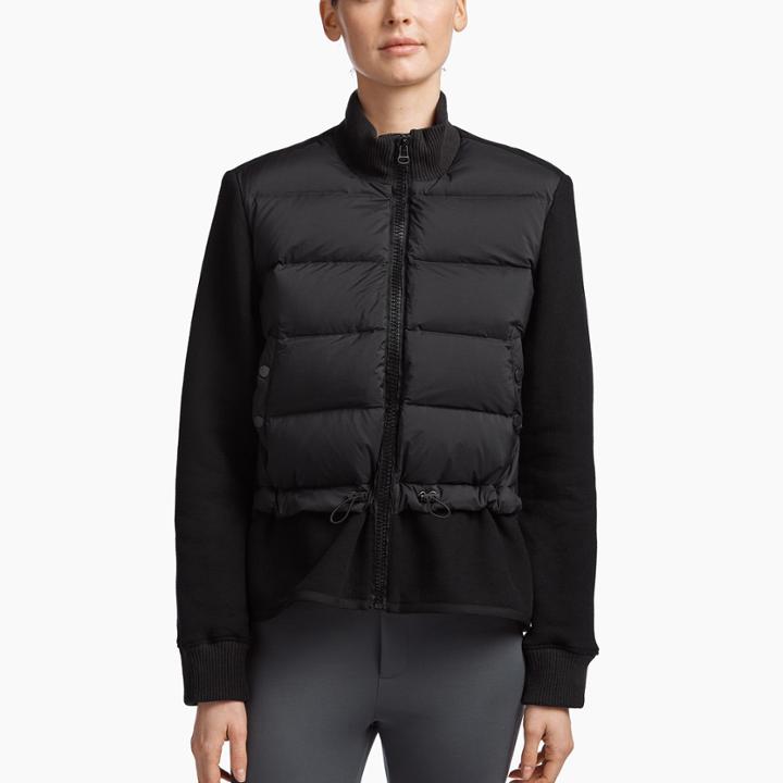 James Perse Mixed Media Puffer Jacket