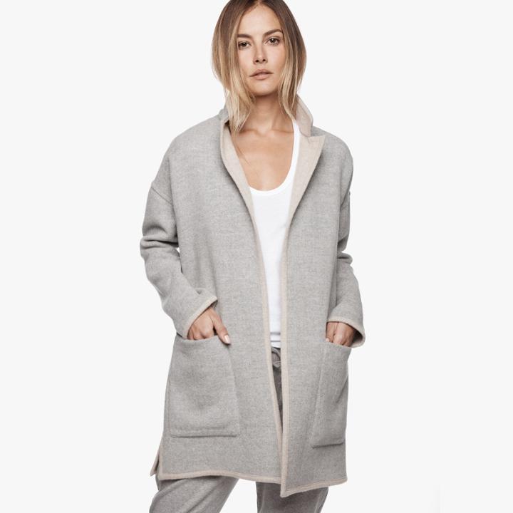 James Perse Reversible Wool Blend Coat