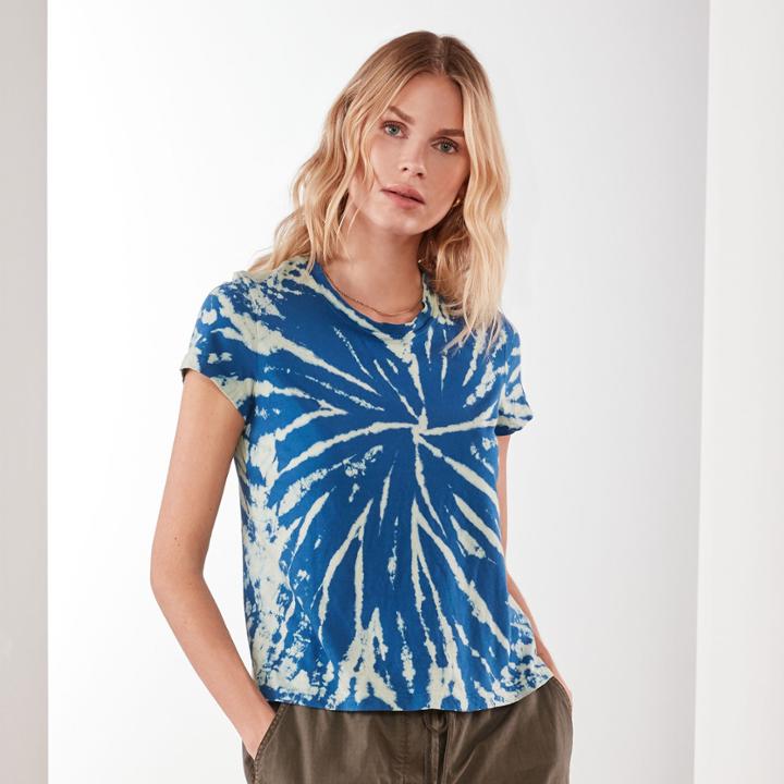 James Perse Vintage Spiral Bleach Tee