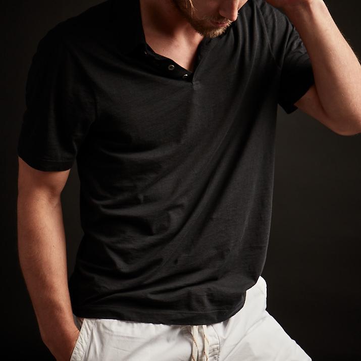 James Perse Recycled Lotus Jersey Polo