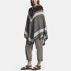 James Perse Loose Stitch Wool Cashmere Poncho