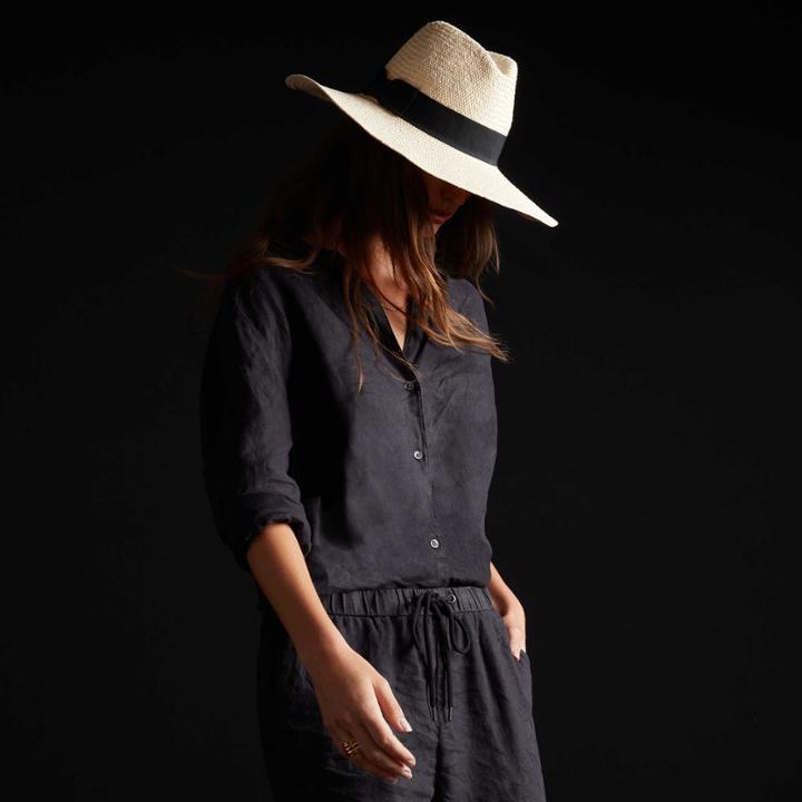 James Perse Linen Lounge Shirt