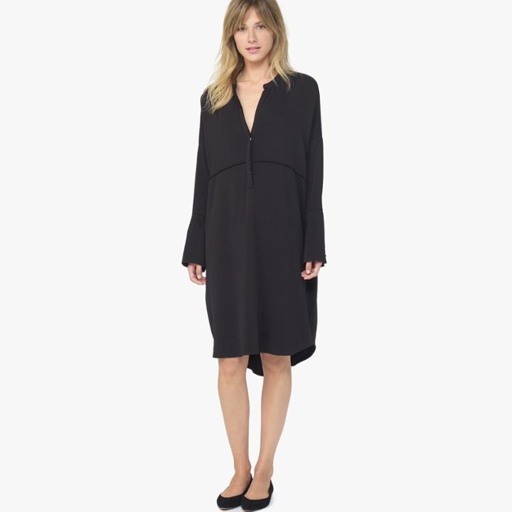 James Perse Stretch Crepe Tunic Dress