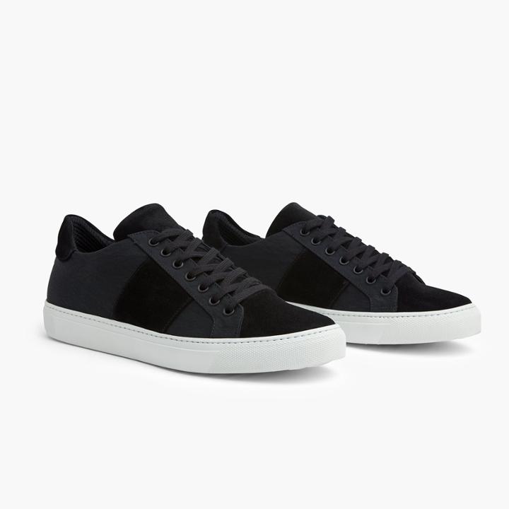 James Perse Men's Carbon Retro Single Stripe Sneaker