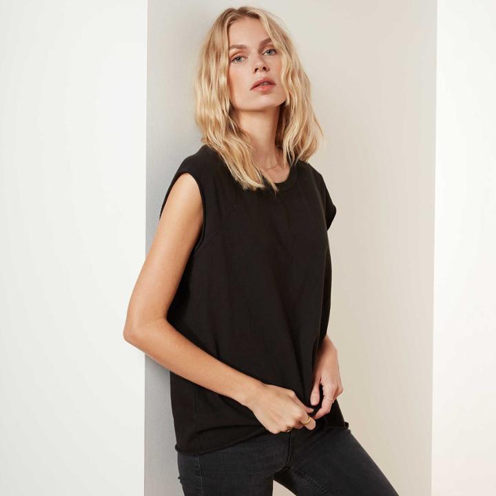 James Perse High Twist Jersey Shell Tank