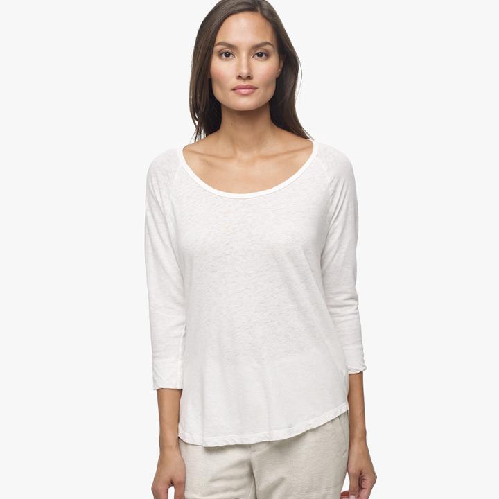 James Perse Cotton Linen Raglan Tee