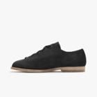 James Perse Bowler Brushed Suede Ribbon Shoe