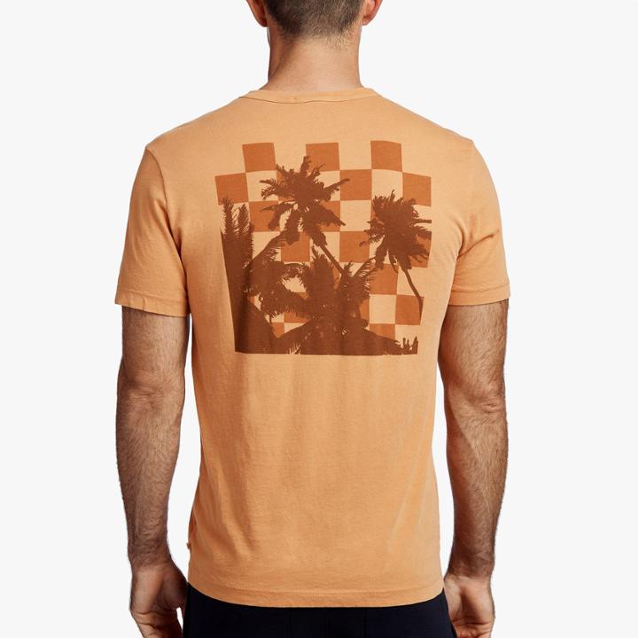James Perse Short Sleeve Checkerboard Palms