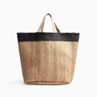 James Perse Playa Tipped Large Hemp Tote