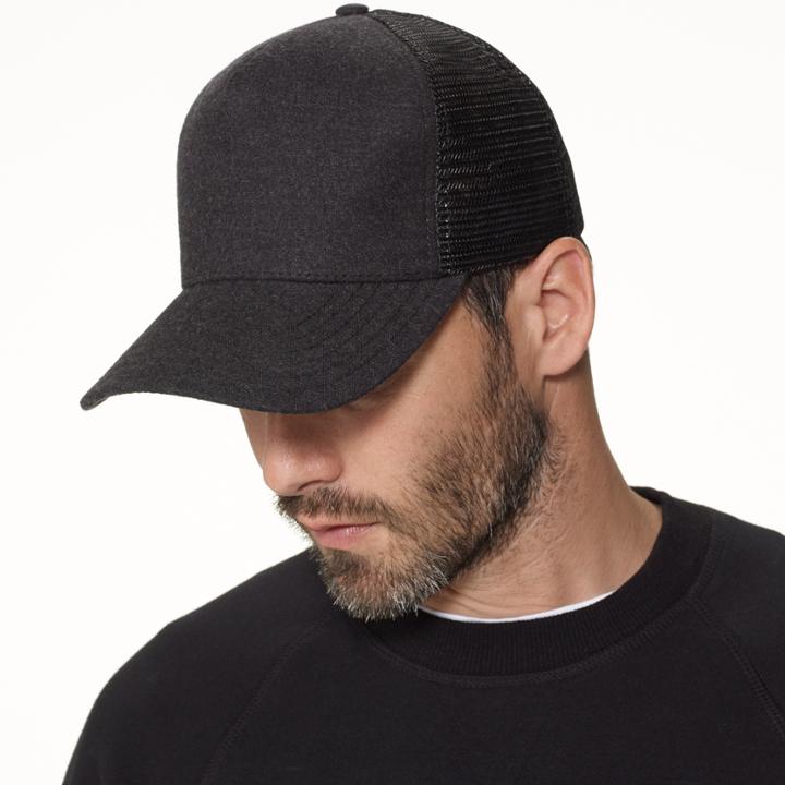 James Perse Cotton Flannel Trucker Hat