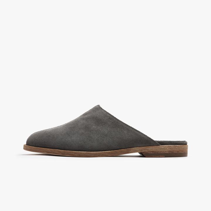 James Perse Helena Brushed Suede Mule - Womens