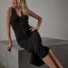James Perse Stretch Linen Tank Dress