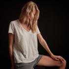 James Perse Recycled Brushed Jersey Soft V Raglan Tee