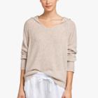 James Perse Cashmere Boucle Cropped Hoodie