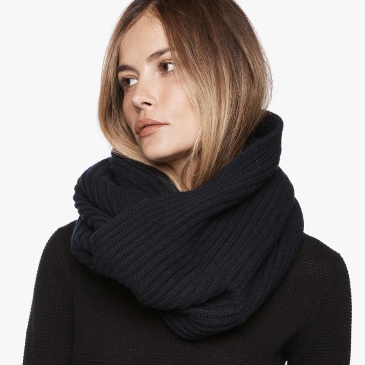 James Perse Cardigan Stitch Infinity Scarf