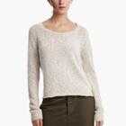James Perse Cotton Linen Cropped Sweater