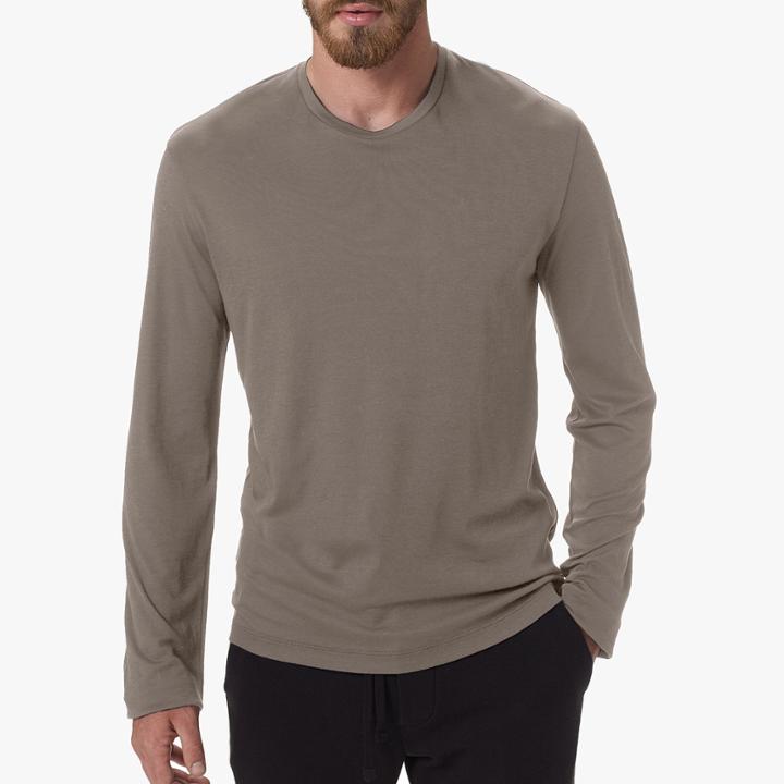 James Perse Clean Interlock Long Sleeve Tee