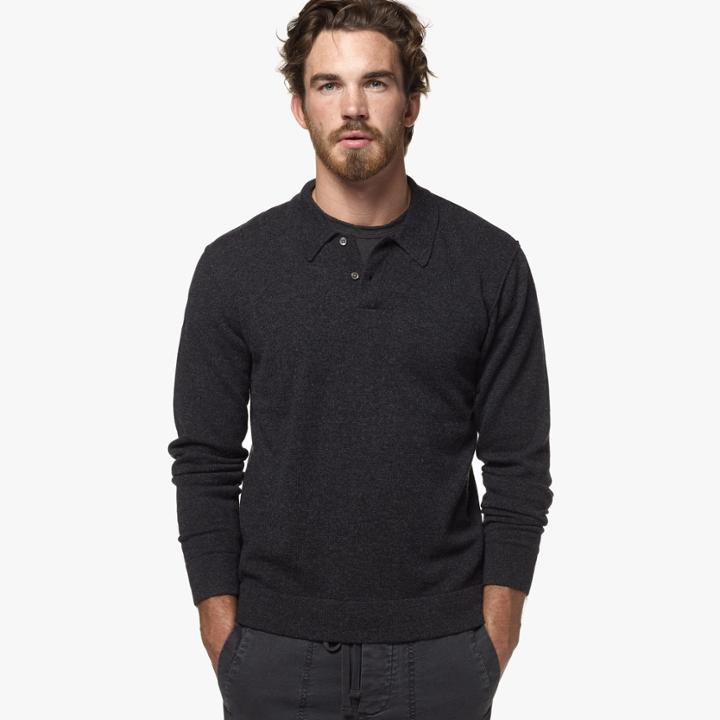 James Perse Drop Collar Cashmere Sweater