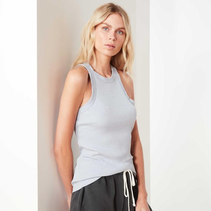 James Perse Rib Cut Away Tank