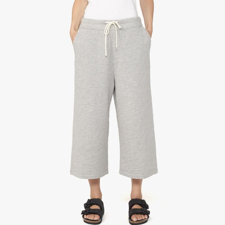 James Perse Cropped Wide Leg Sweat Pant