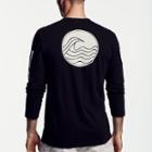 James Perse Long Sleeve Graphic Crew Neck