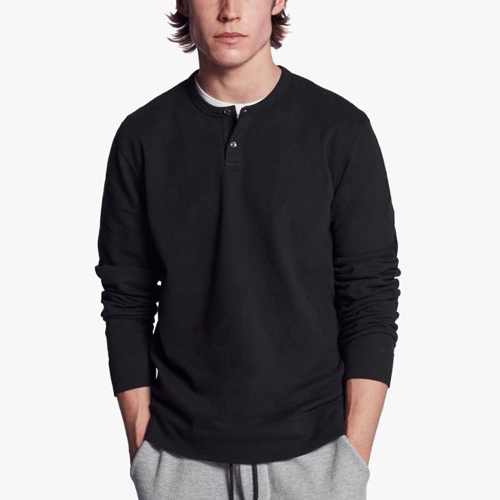 James Perse Cotton Fleece Henley