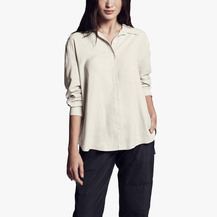 James Perse Micro Suede Shirt