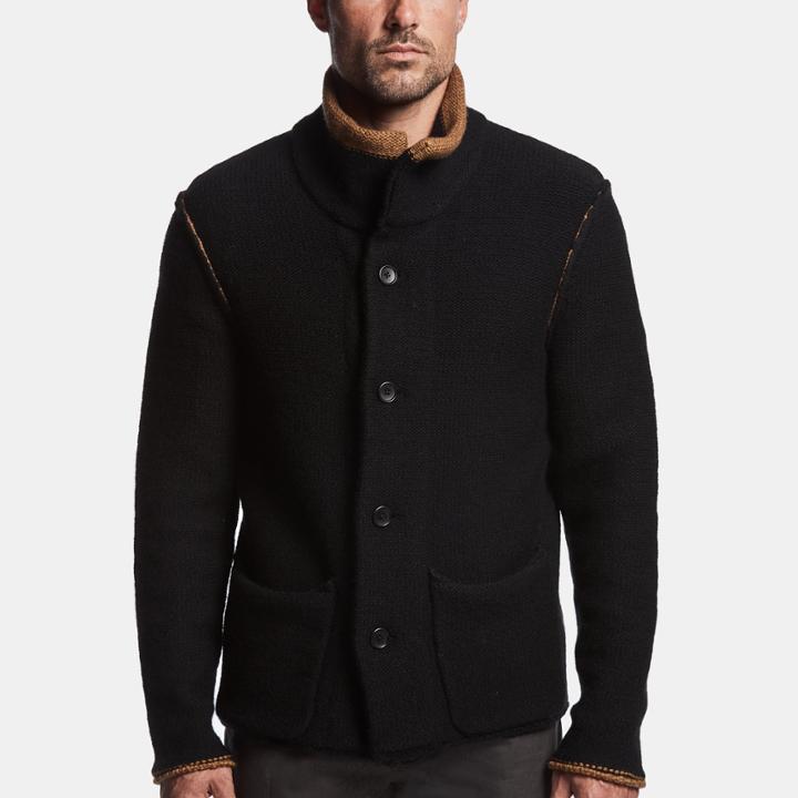 James Perse Wool Blend Chunky Knit Jacket