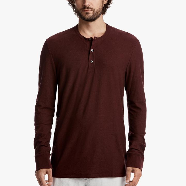 James Perse Cotton Linen Henley