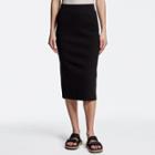 James Perse Melange Rib Midi Skirt