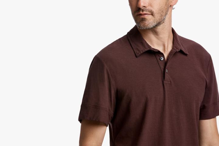 James Perse High Twist Jersey Polo