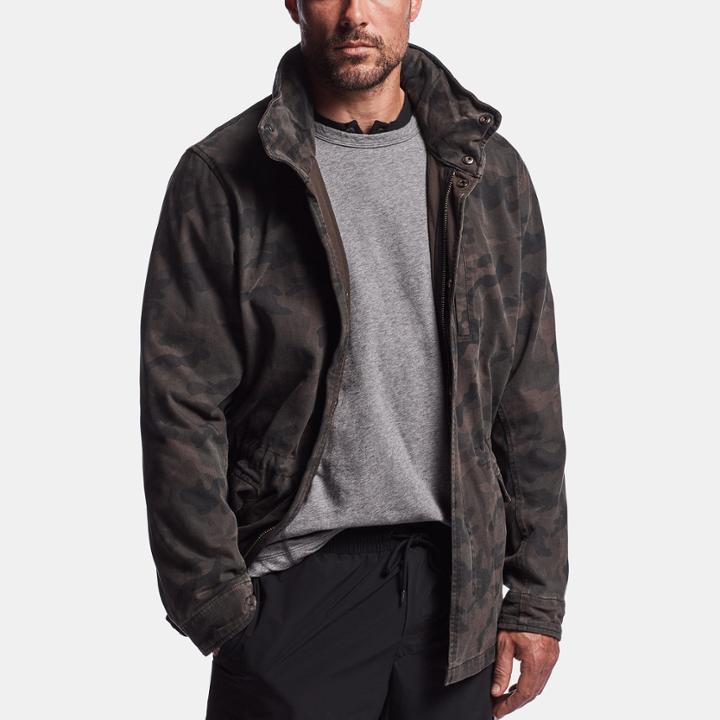 James Perse Rigid Jersey Camo Jacket