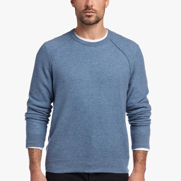 James Perse Cashmere Thermal Raglan Crew