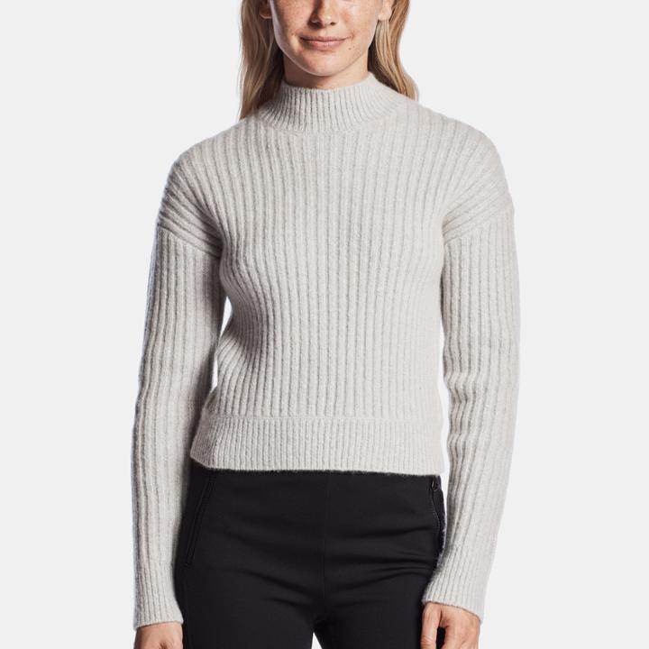 James Perse Cashmere Cropped Mock Neck Sweater