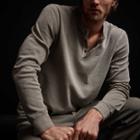 James Perse Long Sleeve Thermal Henley