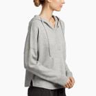 James Perse Textured Cashmere Hooded Sweater
