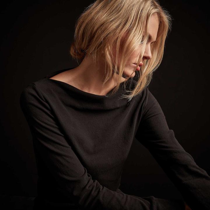 James Perse Long Sleeve Boatneck Top