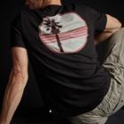 James Perse Short Sleeve Crew Palm Graphic